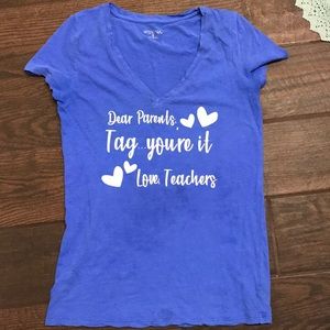V-Neck Teacher Shirt